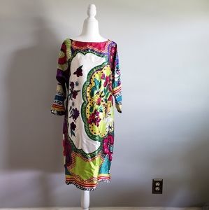 Caché 100% Silk Tunic Dress NWT